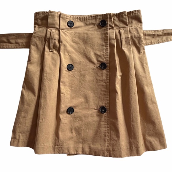 Pixie Market Beige High-Waist Trench Mini Skirt with Belt - Picture 4 of 11